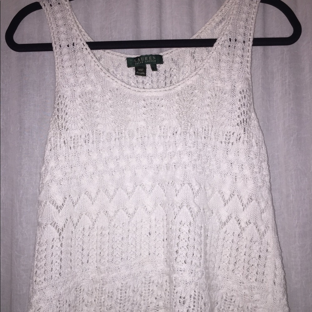 Lauren by Ralph Lauren textured tank top
